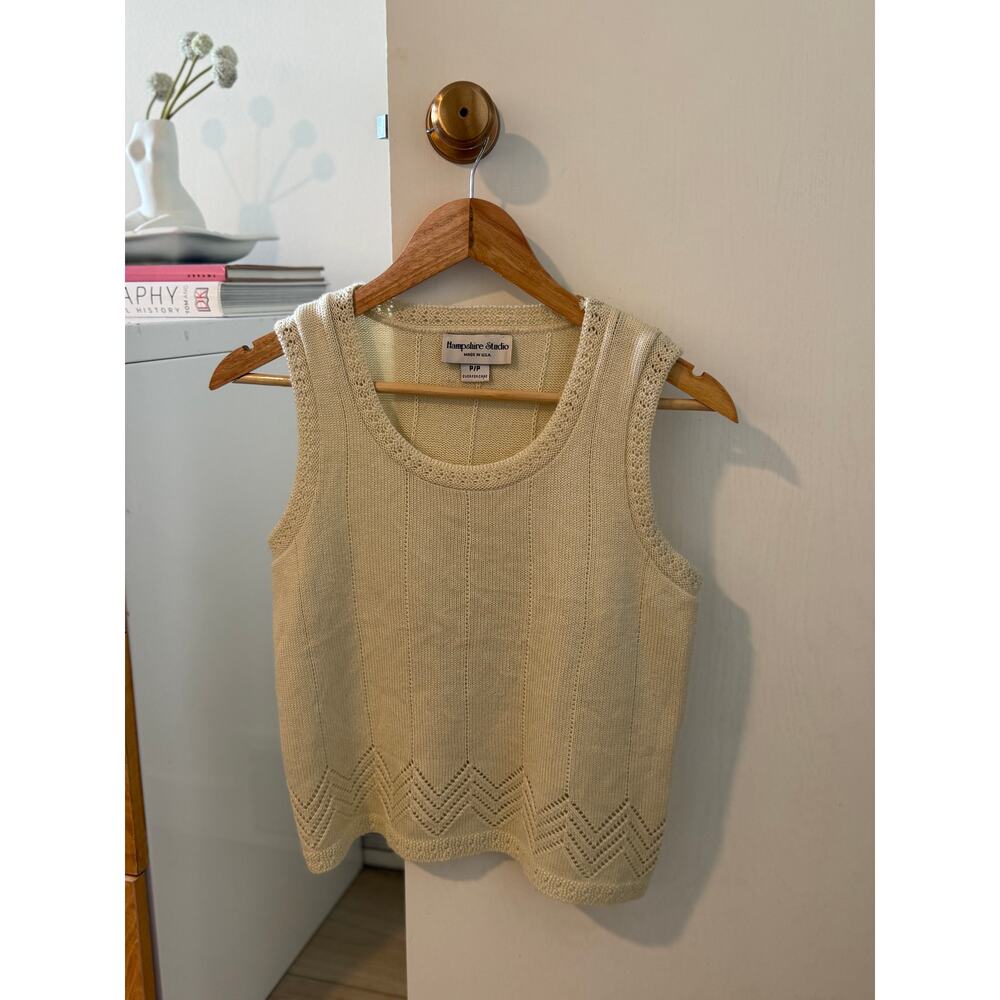 Vintage Hampshire Studio Knit Tank, Made in USA ✨